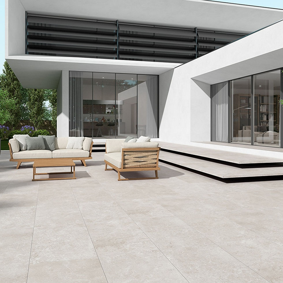 Carrelage Effet Pierre Kingstone Light Grey de Cinca