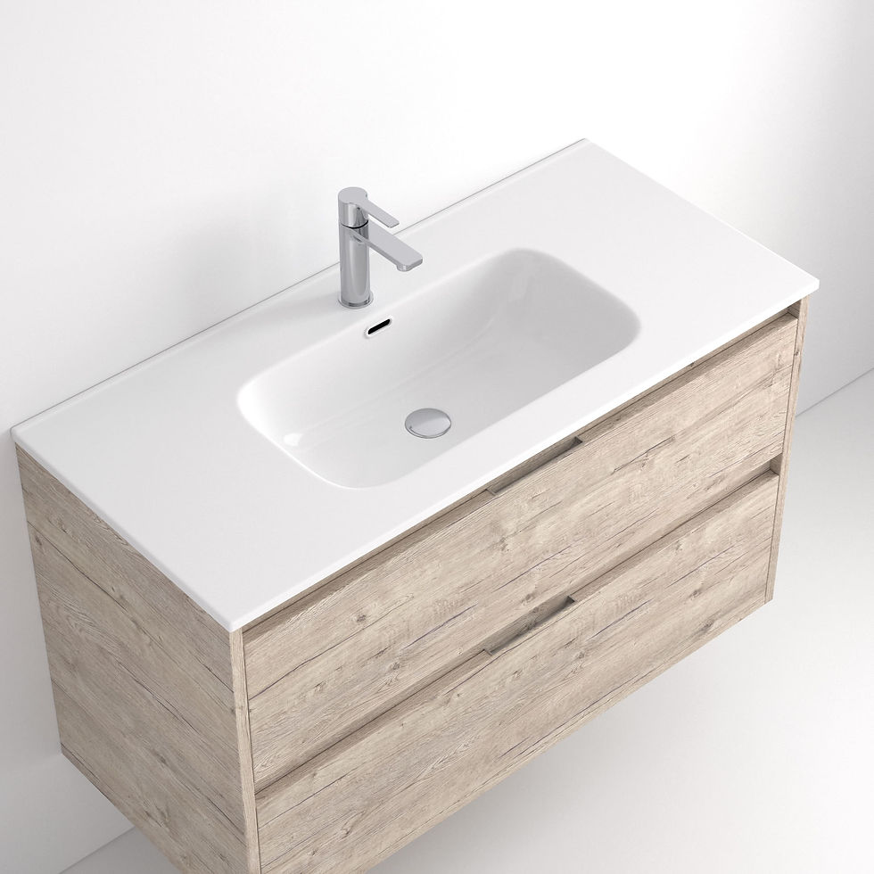 Vasque en ceramique Design blanche de 60 à 120 cm