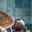 Miniature : Carrelage effet carreaux de ciment Marlow True Turquoise 11,5x11,5cm Nanda Tiles