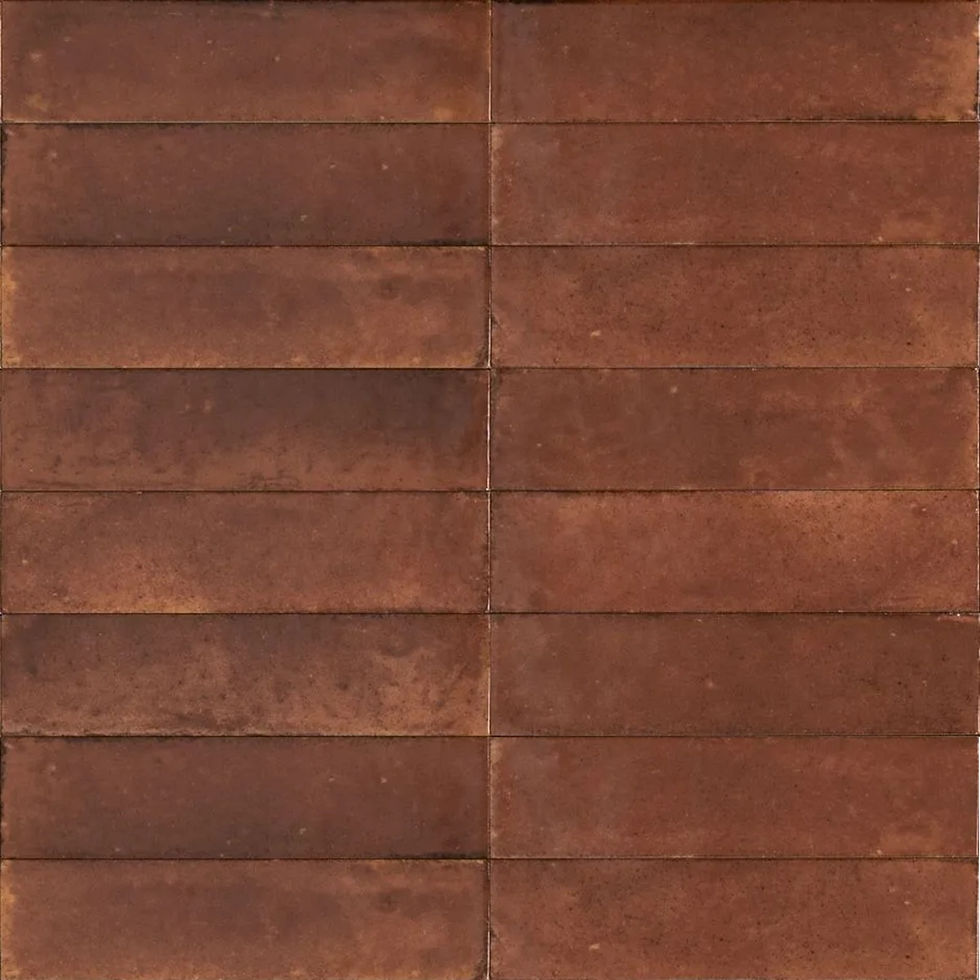 Carrelage effet Zellige Lume Caramel lux 6x24 cm de Marazzi