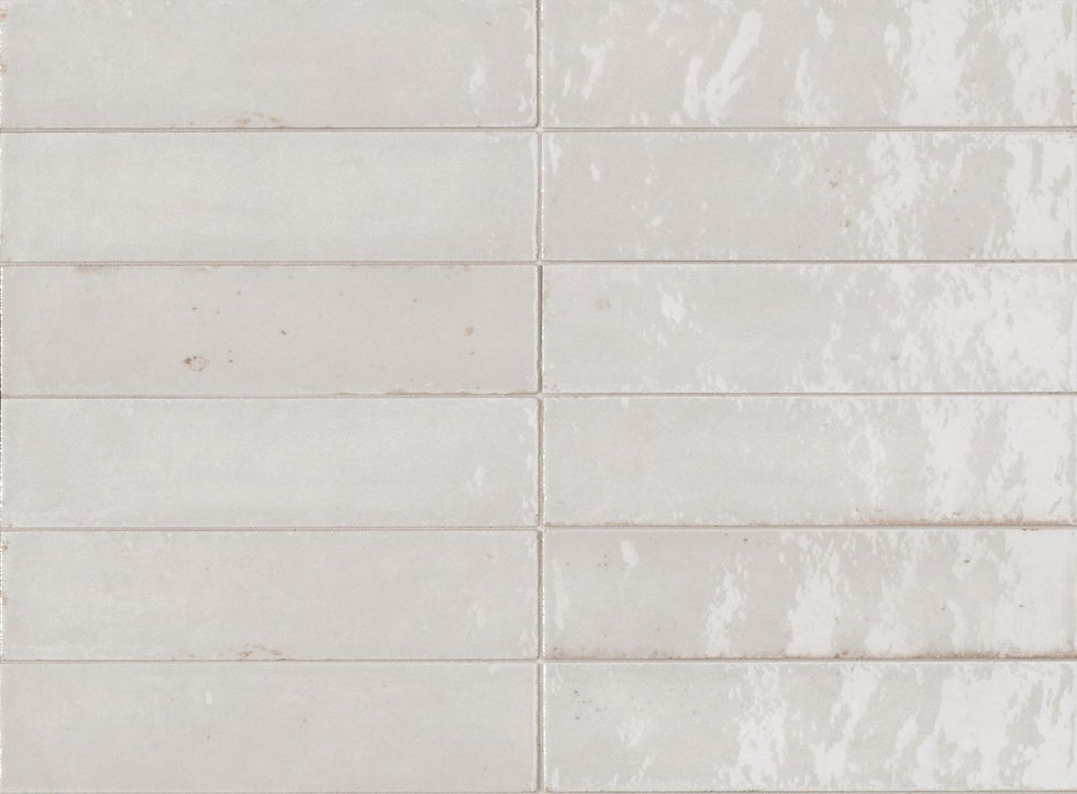 Carrelage effet Zellige série Lume White M6RN 6x24 cm