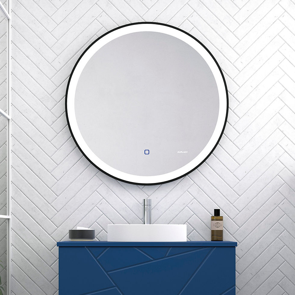 Miroir Rond Tactile avec Led et Fonction Chauffante