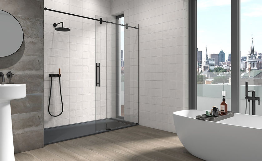 Carrelage de salle de bain en zellige Blanc