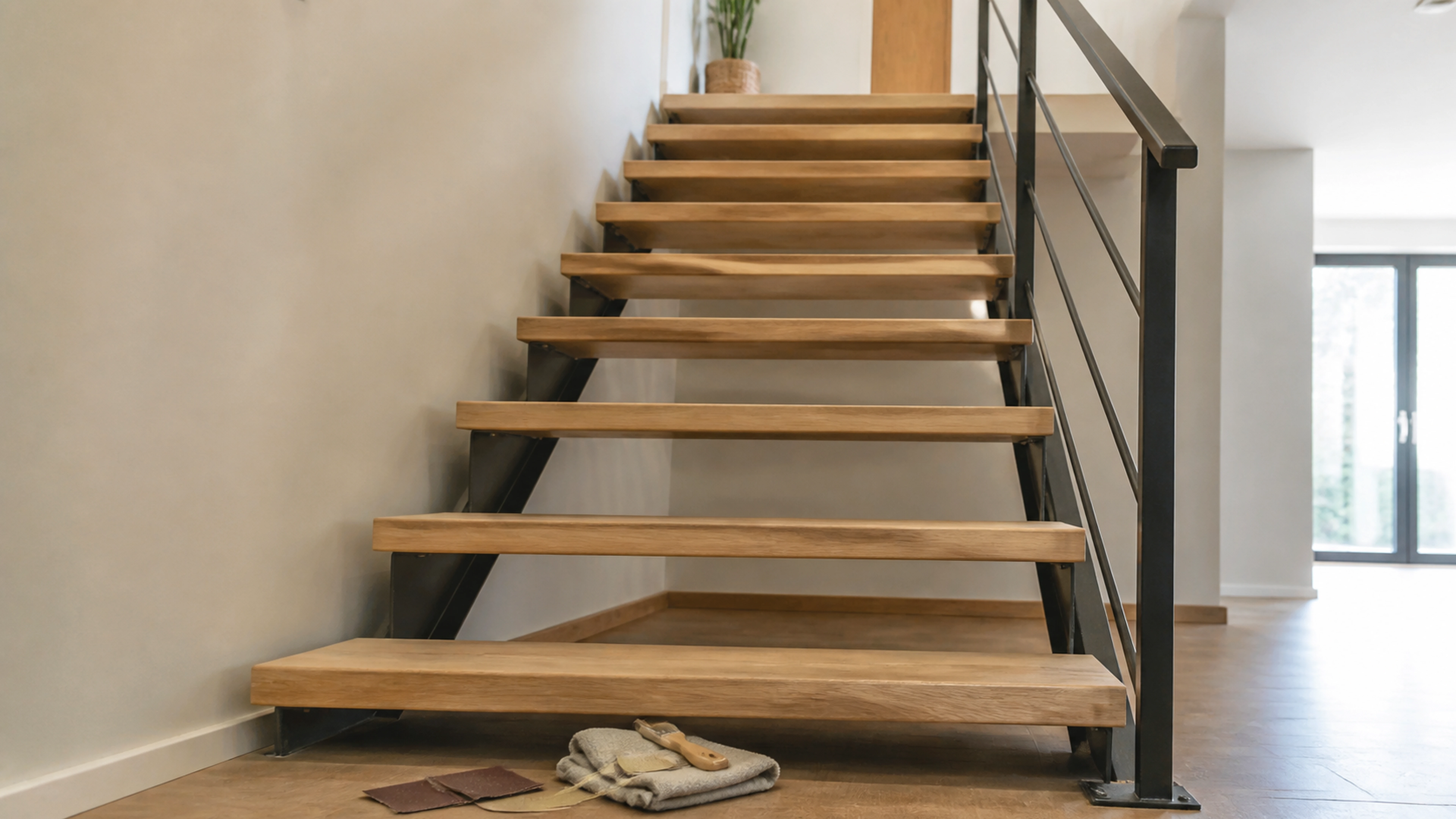 Illustration éditoriale pour l’article « Réussir la rénovation de votre escalier sans contremarche »