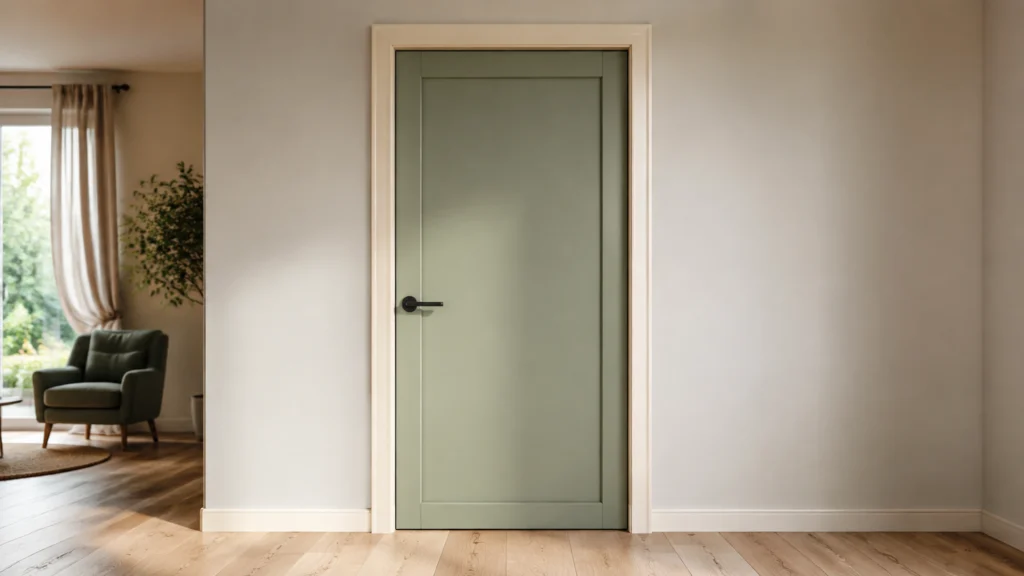Illustration éditoriale pour l’article « Idée déco peinture porte et encadrement : sublimez votre déco »