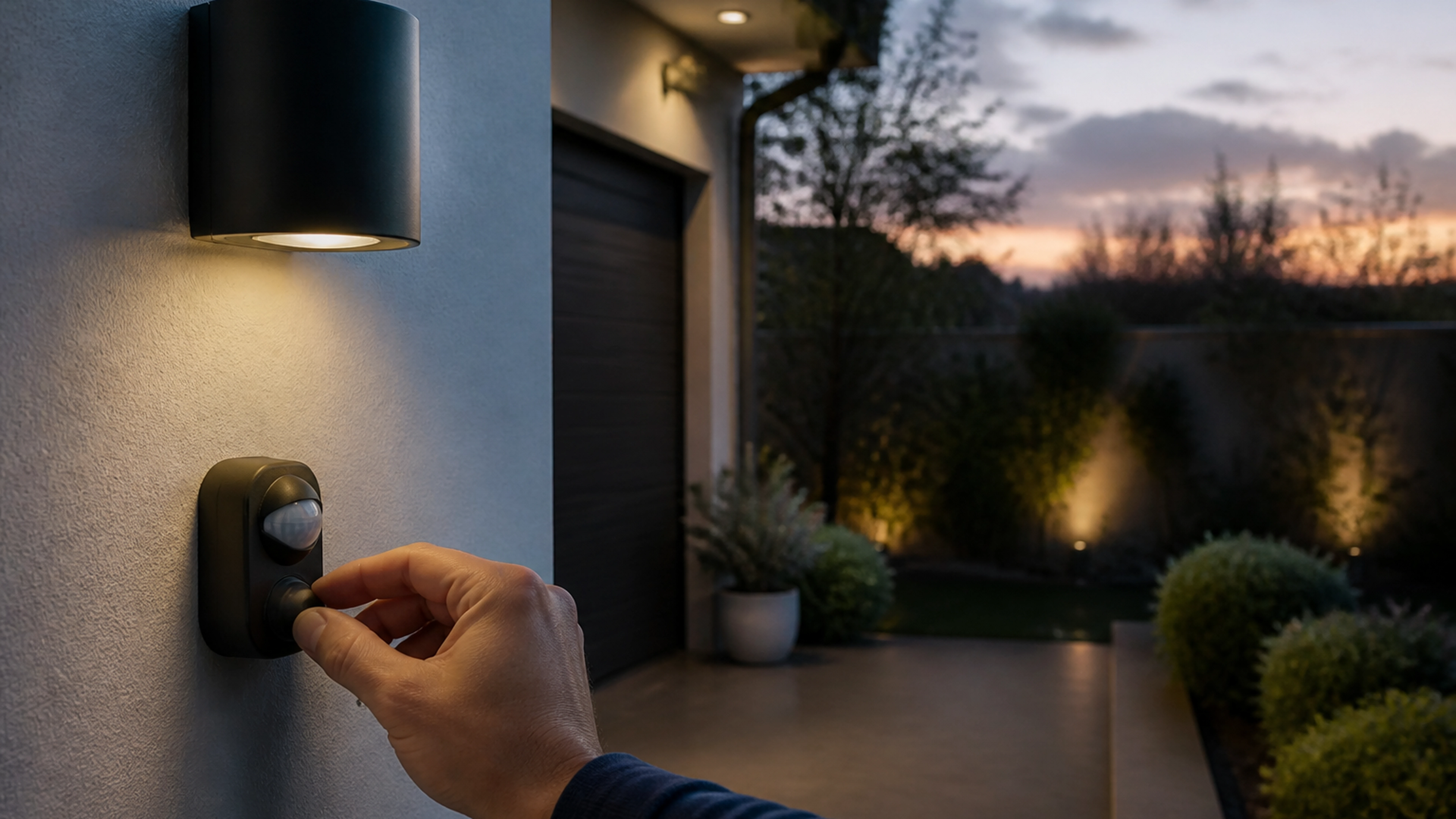 Illustration éditoriale pour l’article « Réglage lux éclairage extérieur : optimisez vos capteurs »